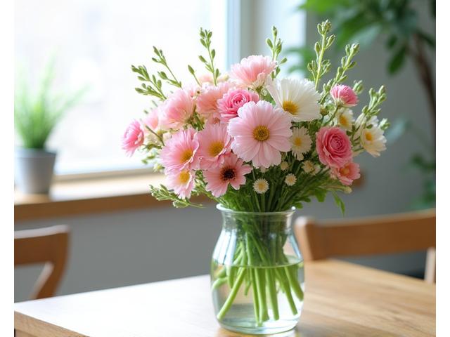 旬の花を使った美しいデイリーブーケ