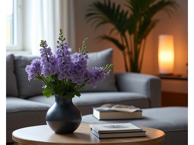 家に飾られた週替わりの花のサブスクリプション
